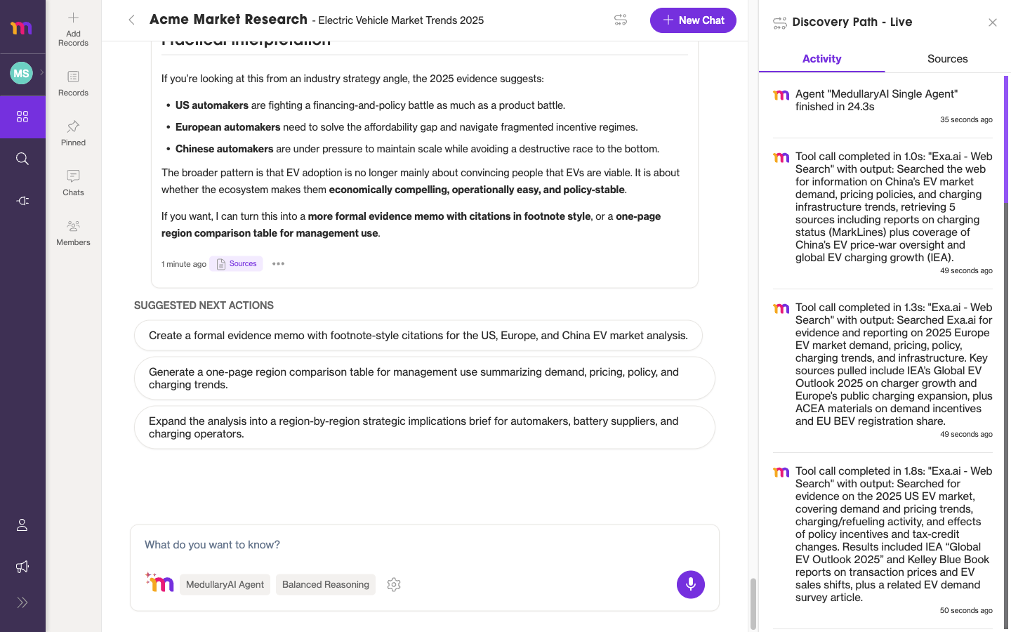 The Discovery Path Activity tab